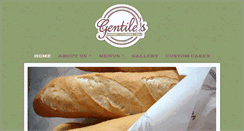 Desktop Screenshot of gentilesbakery.com