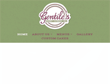 Tablet Screenshot of gentilesbakery.com